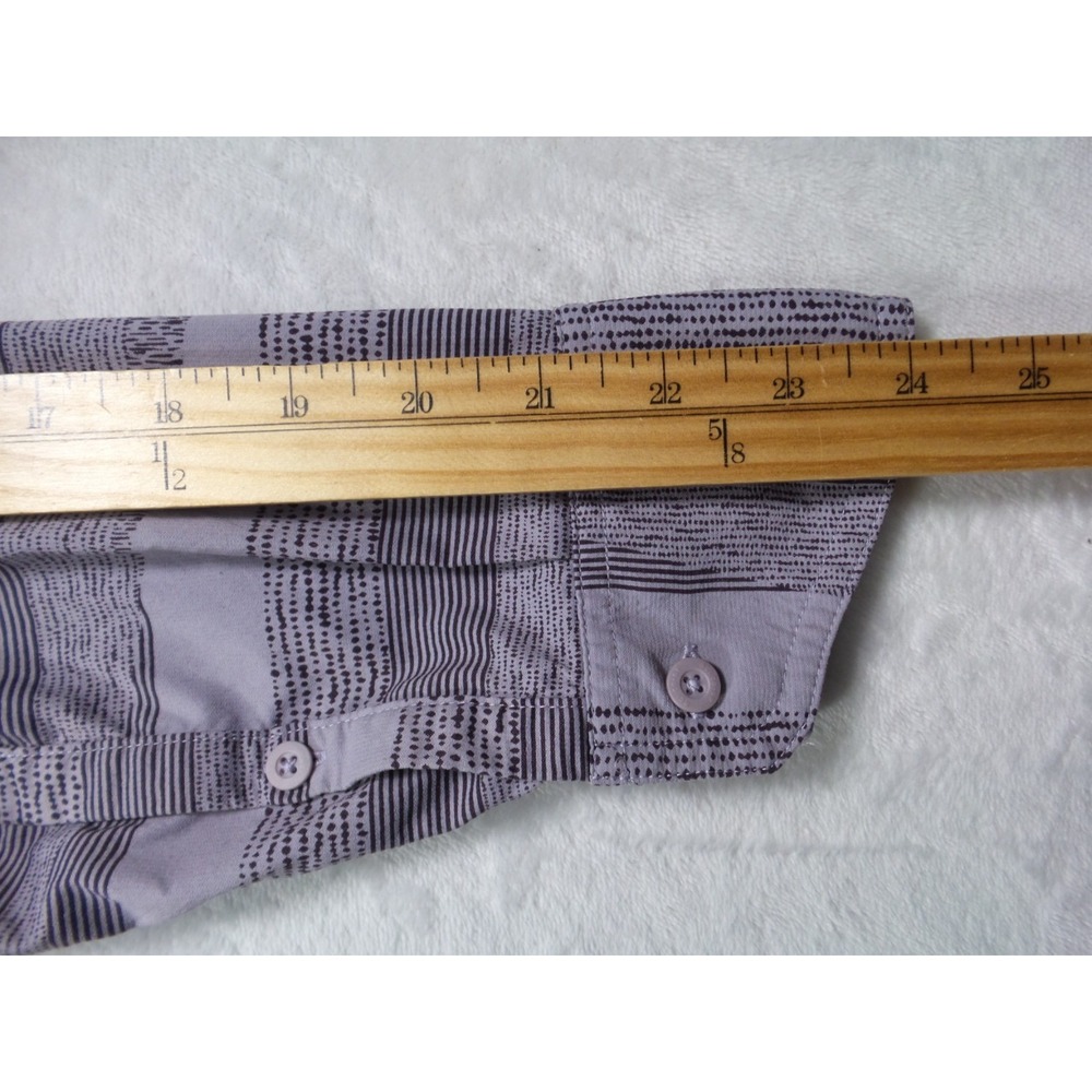 REI Co-op Shirt Womens Size Large Purple Sahara Striped Long Sleeve Hiking - Picture 8 of 11
